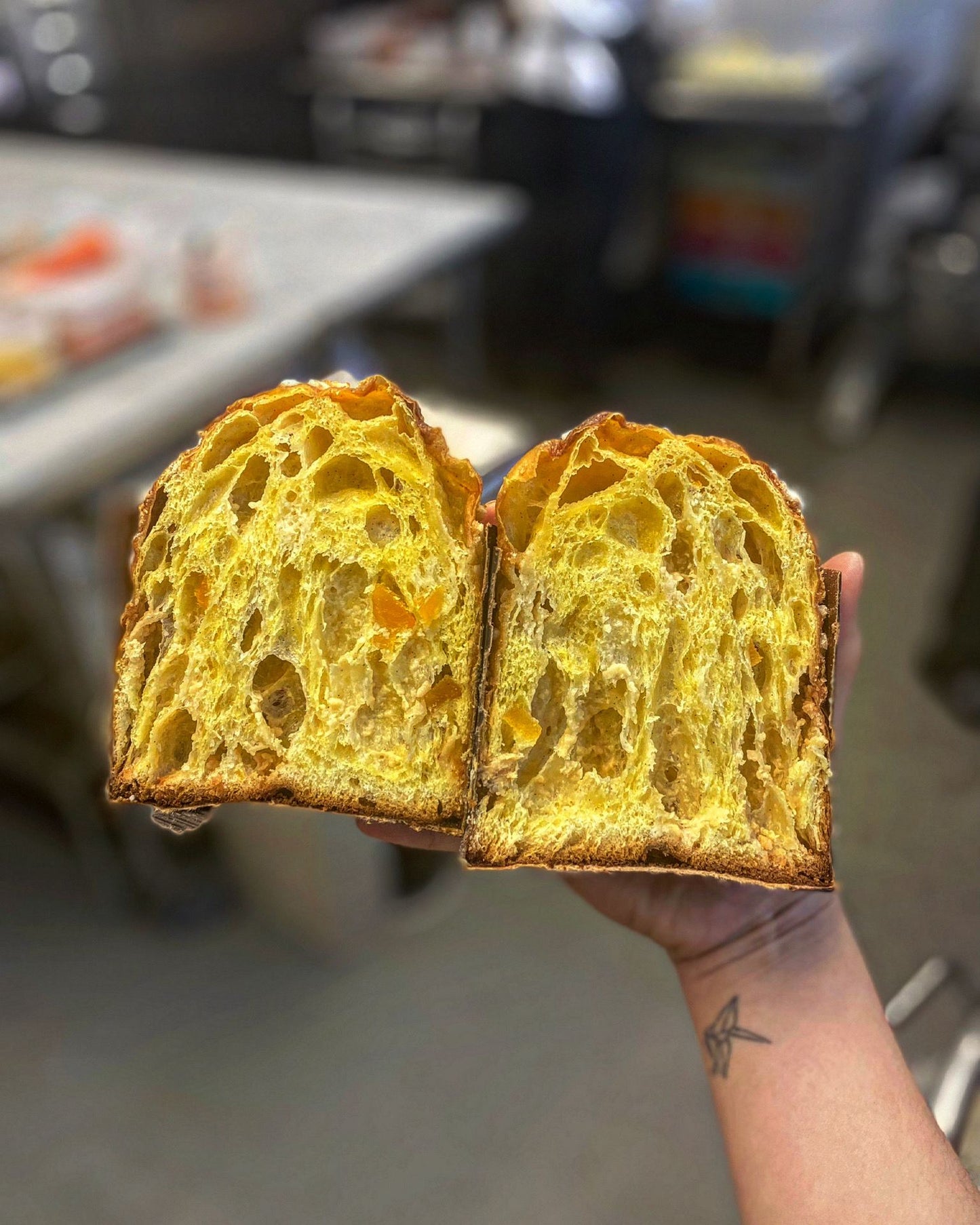Candied Grapefruit and Vanilla Bean Panettone